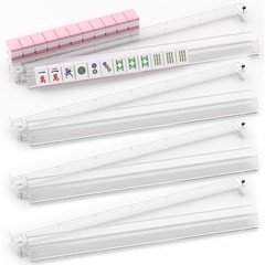 Clear Mahjong Racks with Pushers, 17.5″ Mahjong Pushers and Racks