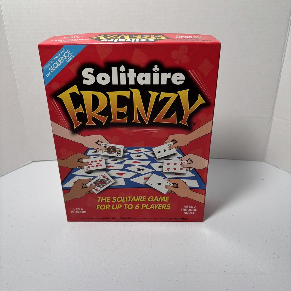 2002 Solitaire Frenzy Board Game For Up To 6 Players – Some Packs Still Sealed