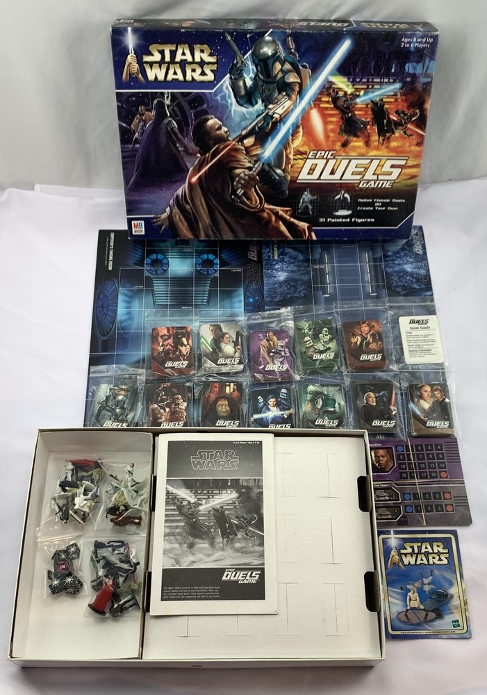 2002 Star Wars Epic Duels Game by Milton Bradley Complete in Great Condition