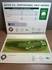 APBA Pro Golf Metro D.C. Professional Golf Course Book Board Game Accessory