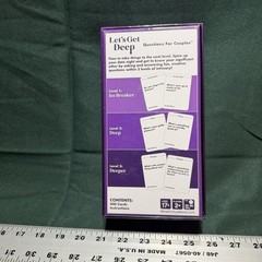 Let’s Get Deep – Questions for Couples Intimate Date Night Card Game Ships Free