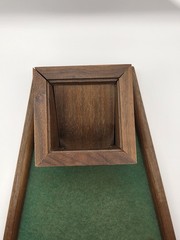 MCM Vintage Dante American Walnut Poker Dice Game Board Made in USA with Rules