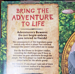 Jumanji the Game Real Wooden Box Edition of the Classic Adventure Board Game