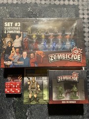 Zombicide Lot Set 3 Survivors and Zombivors Ross the Manager Lebowski & Walter