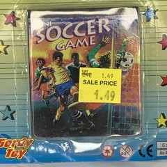 Vintage Mini Soccer Travel Game Pocket Tabletop Sports Toy 1999 New Gordy Toys