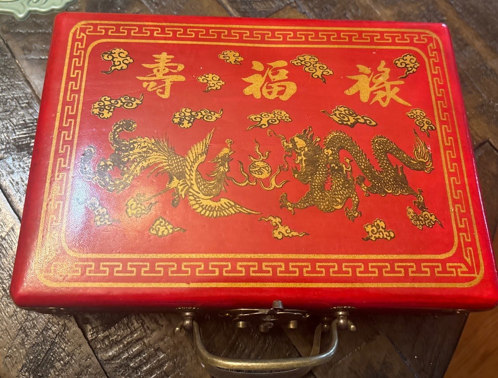 MAH JONGG SET ~ 144 TILES with Travel CASE , NICE Set , As Is Vintage