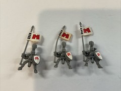 Warhammer Fantasy Battle Masters Board Game 3x Imperial Knights – Red