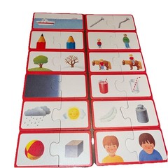 Vtg Ravensburger Opposites Self correcting First Matching Game Fun Education A4