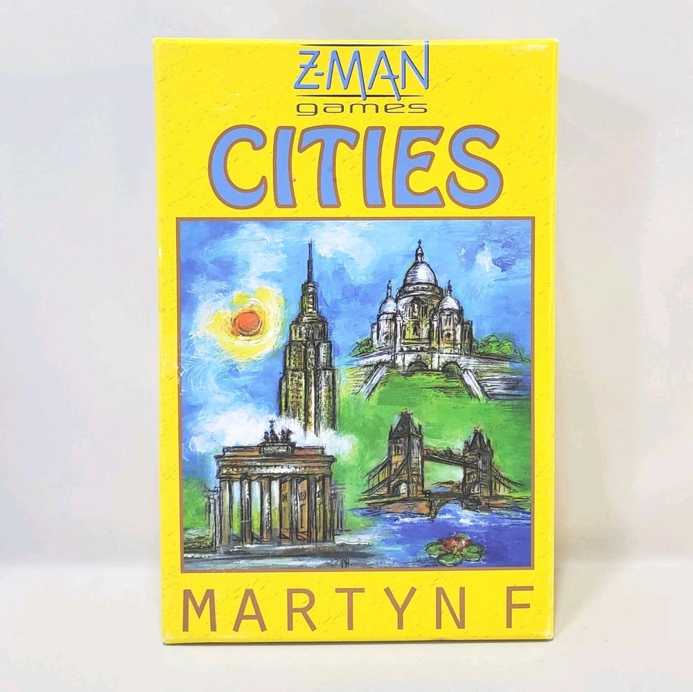 CITIES Board Game Z-Man Games City Building Strategy Tile Puzzle ▪︎ Complete