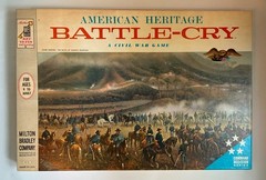 BATTLE-CRY American Heritage Civil War Board Game MB Vtg 1961 Sealed Pieces