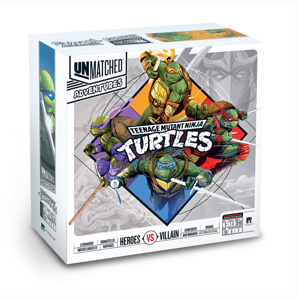 Unmatched Adventures Teenage Mutant Ninja Turtles TMNT Board Game Restoration