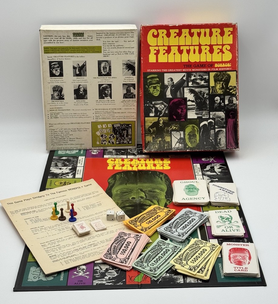 Rare Athol 1975 Creature Features – Game of Horror Movie Monsters (Complete)