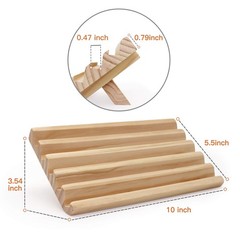 Domino Racks 10 x 5.5 x 0.79 Inches – Wooden Trays for Mexican Train Games