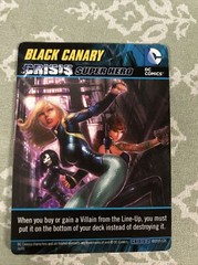 2015 DC Comics Crisis 2 Deck Game Black Canary Oversize Crisis Super Hero Card!