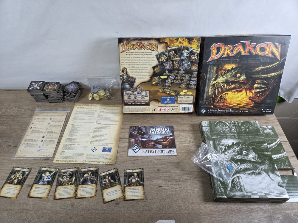 Drakon Fantasy Flight Games Board Game 2-6 Players Ages 14+ Modular Tile Game
