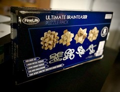 Ultimate Brainteaser Puzzle Pack 8 Challenges Wood : Metal FineLife Sealed