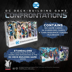 DC Deck-Building Game: Confrontations – Exciting 2V2 Format – Eight Iconic DC Ch