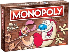 Classic Monopoly: Ren & Stimpy Edition – Custom Tokens & Game Cards Included
