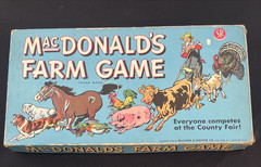 MacDonald’s Farm Board Game Animals Vtg 1948 County Fair Selchow – 100% complete