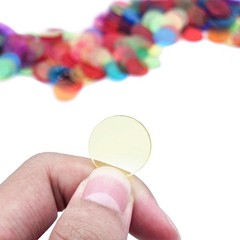500 Pcs of 3/4 inch Transparent 8 Color Clear Bingo Counting Chips Plastic…