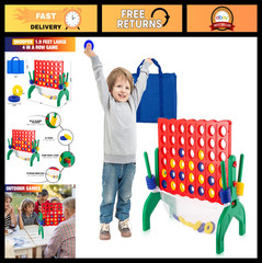 Giant 4 in a Row Game Set – Jumbo Connect Game for Kids & Adults, Indoor/Outdoor