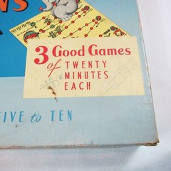 Vintage 1958 The Children’s Hour Parker Brothers 3 Games in 1, Each 20 minutes