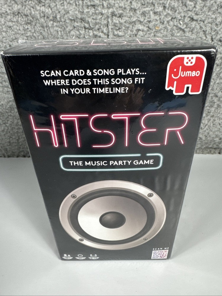 Jumbo Hitster – The Music Fun Party Quiz Card Game, 2-10 Players 300 Plus Cards