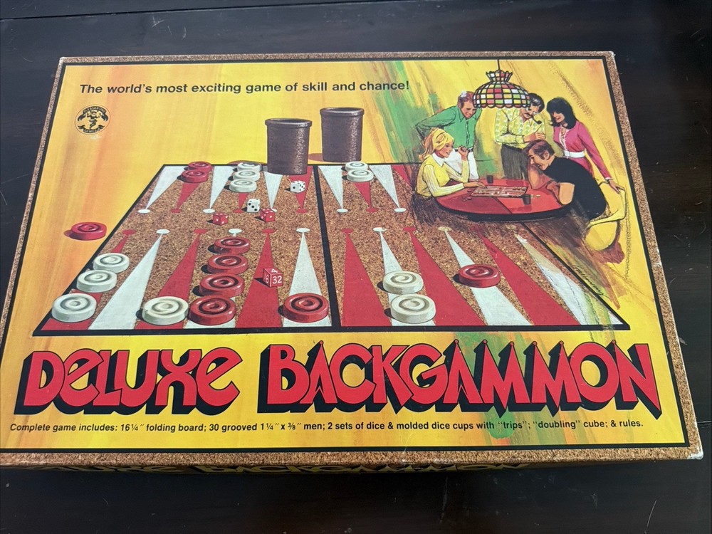 BACKGAMMON PLEASENTIME GAMES 1973 EXCELLENT CONDITION RARE!
