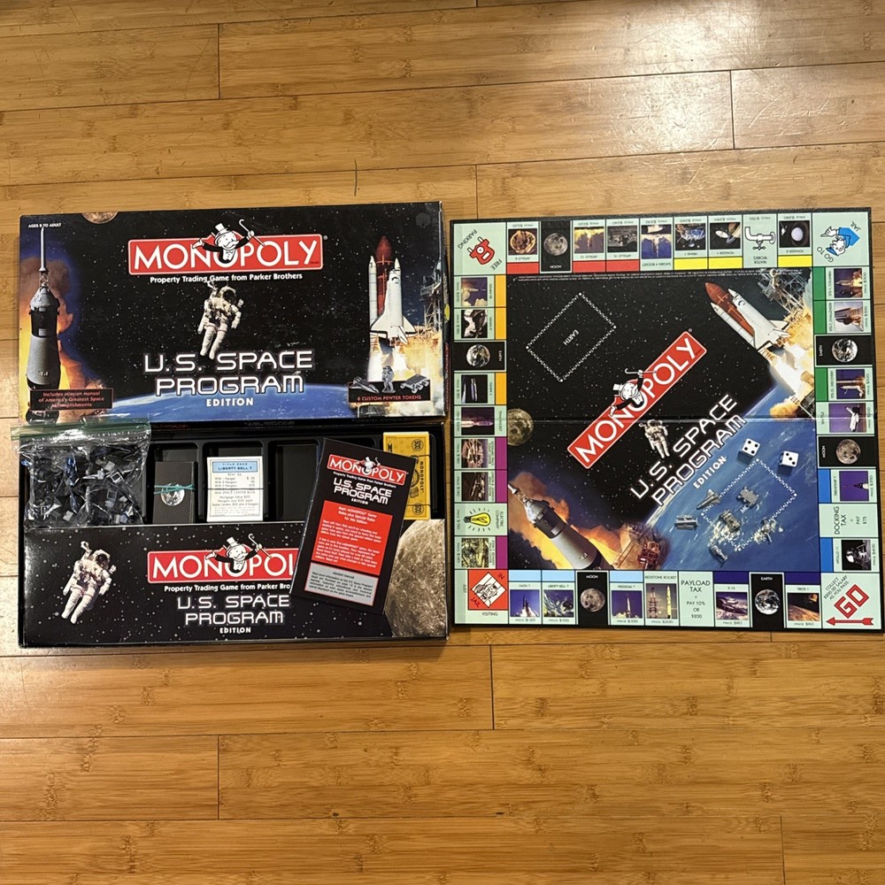 U.S. SPACE PROGRAM MONOPOLY NASA Edition, Complete (See Description, Photos)