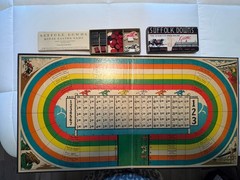 Suffolk Downs Vintage Horse Racing Board Game 1944