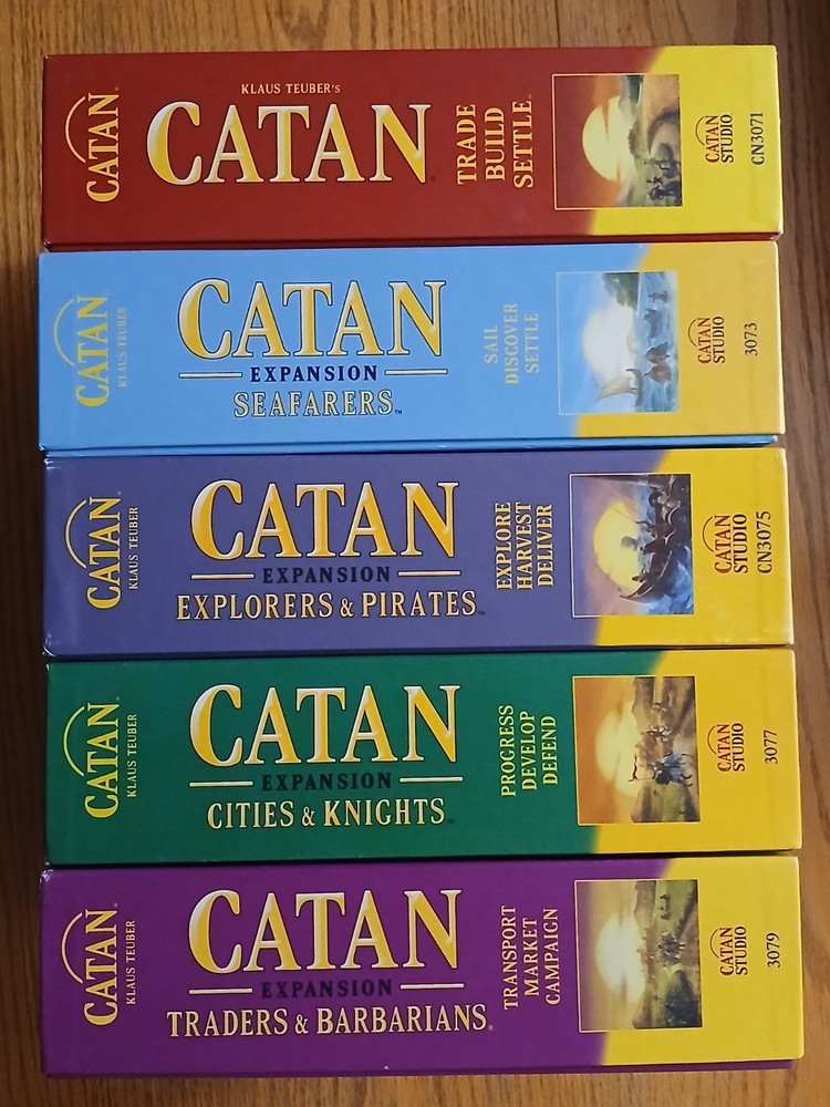 Settlers of Catan game lot with expansions Mayfair Games
