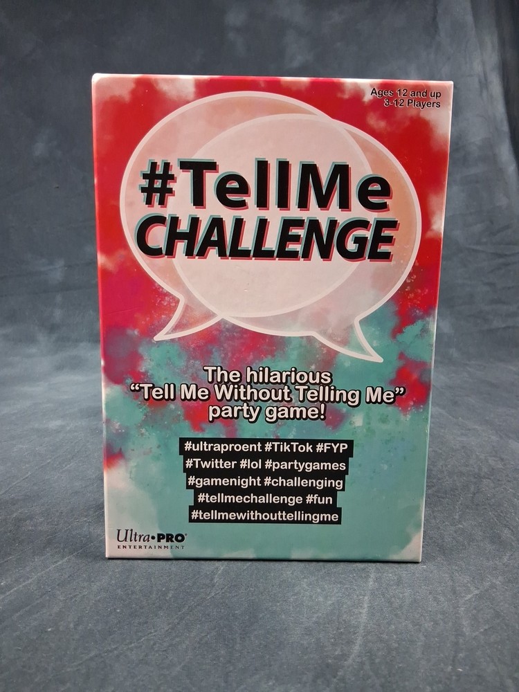 Tell Me Party Game Ultra Pro 3-12 Players Ages 12+ Complete Excellent