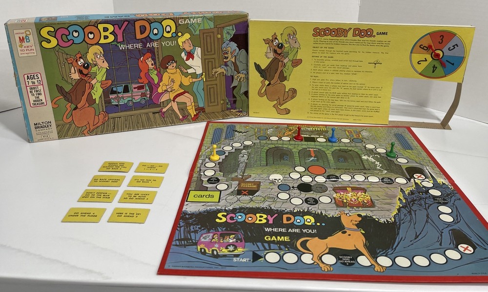 Scooby Doo Where Are You VINTAGE 1973 Board Game Milton Bradley COMPLETE