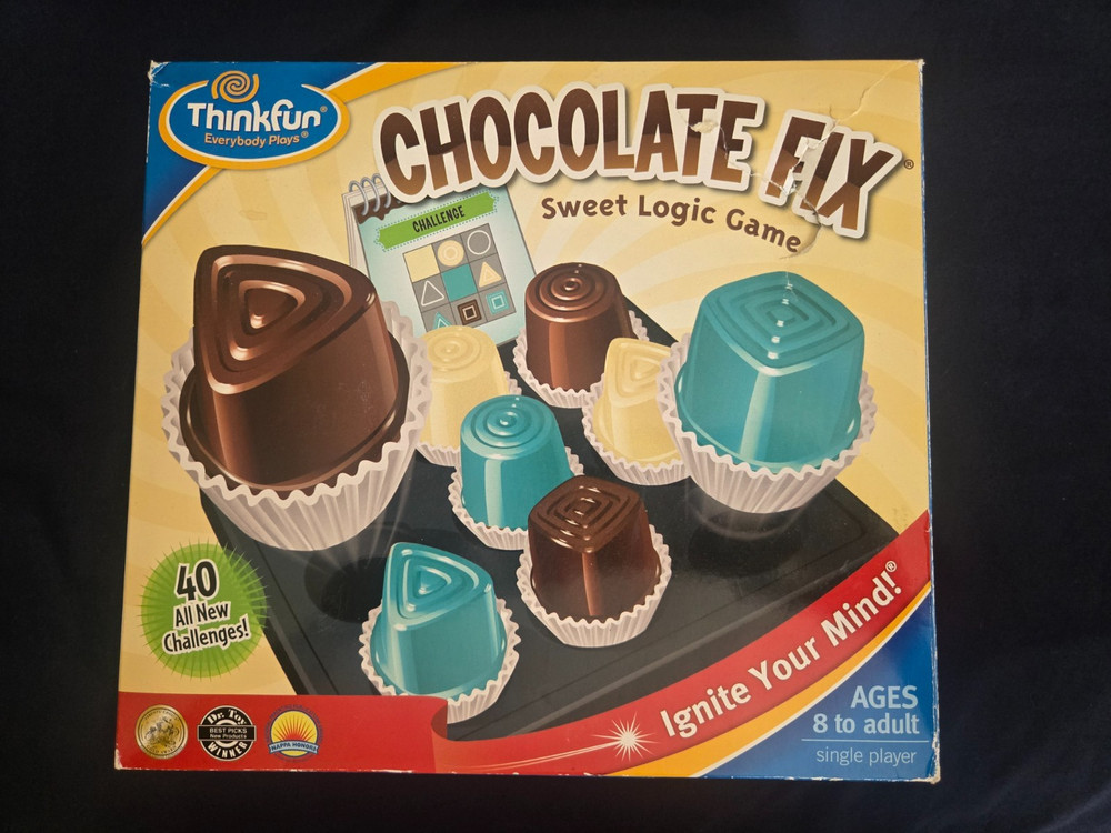 HARD TO FIND– Thinkfun Chocolate Fix Sweet Logic & STEM Game EUC AGES 8^UP
