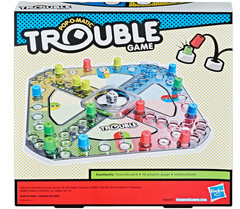 Hasbro Gaming Trouble Board Game for Kids Ages 5 and Up 2-4 Players