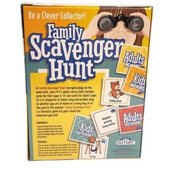 Family Scavenger Hunt In a Box Indoor Outdoor Game Ages 6+ Family Fun New Sealed