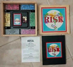 Risk Continental Nostalgia Game Series 2003 Parker Brothers Wooden Box Complete