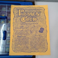 Vintage 1993 Pirates’ Gold Board Game Golden Magnetic 3D Adventure INCOMPLETE