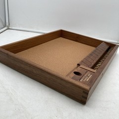 Vintage 1963 Drueke Clapper 12 Game No. 7086 Walnut Shut the Box Board w/ Box