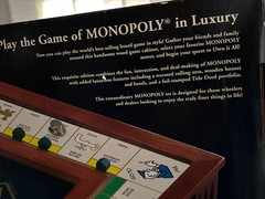 Monopoly Luxury Edition Wooden Board Game Navy Blue Gold Foil WS Game Company