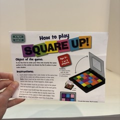 Square Up! 2 Player Tile Puzzle Game Family Ages 6+ Brainbox Complete