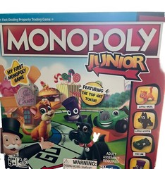 Hasbro Gaming Monopoly Junior Board Game, Ages 5 and up- Complete