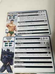 Marvel Crisis Protocol Namor Black Panther Bast Character & Tactic Cards French
