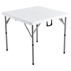 VEVOR Mahjong Table Fold-in-Half 4 Player Card Table & Wear-Resistant Tabletop