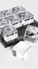 Modern Tic Tac Toe Acrylic Table Decor Game Set