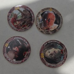 SkyCaps Jurassic Park Pogs Milk Caps Collectible Vintage Lot 1993