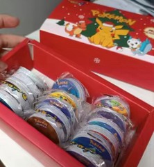 Pokemon Tazos Pogs 141 pcs 3rd Generation Strokes Box 3D Round Square Collection