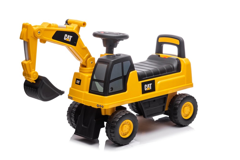 Ride On Excavator CAT Licensed Caterpillar Push Car Rotating Bucket Toddler