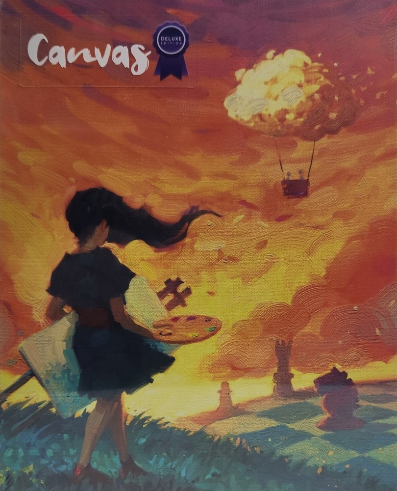 Canvas Deluxe Edition Boardgame by Road to Infamy SEALED