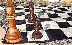 Giant Nylon Chess/Checkers Board with 13″ Squares – Outdoor Chess/Checker board